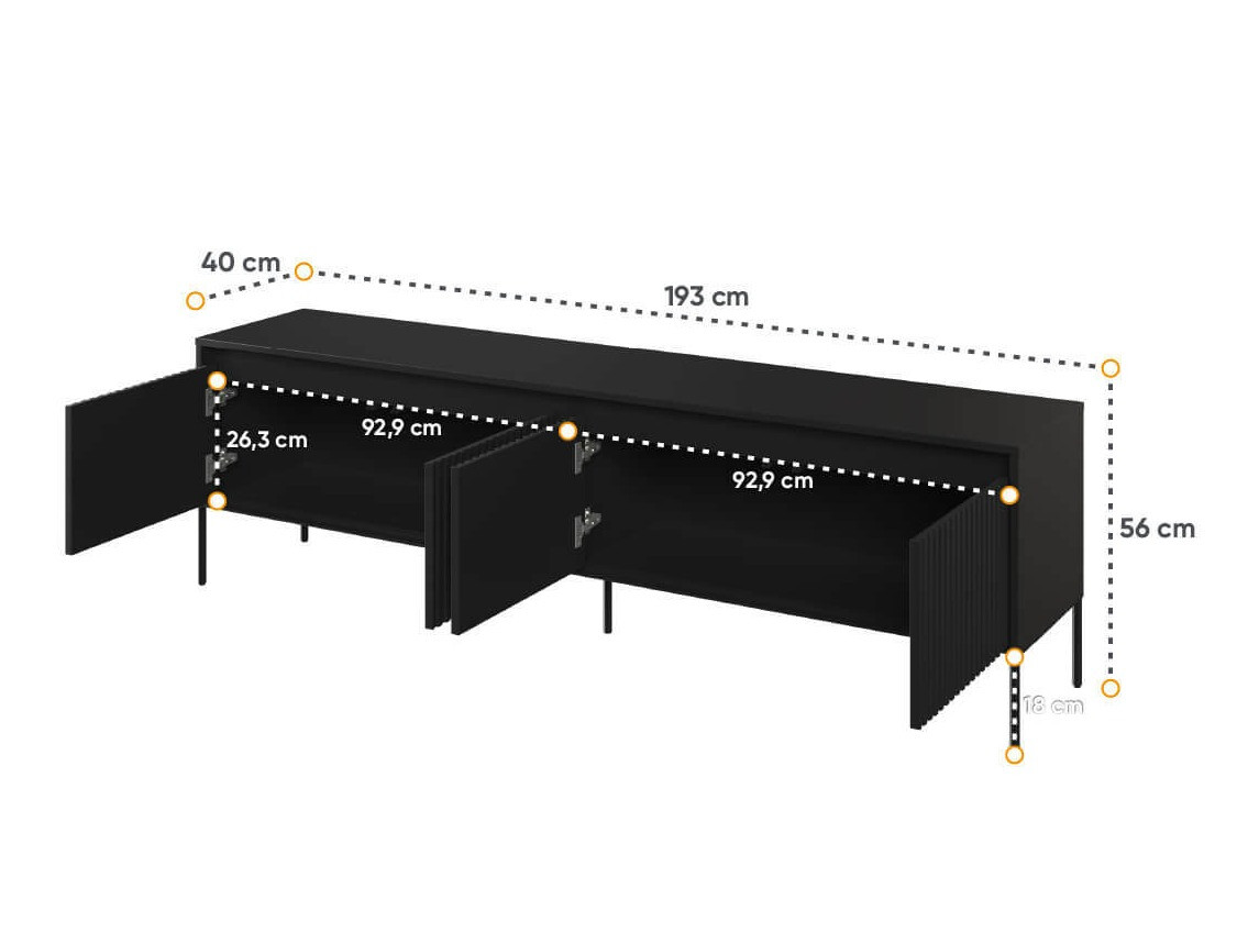 TV galds Fernolu 105 (Melns)