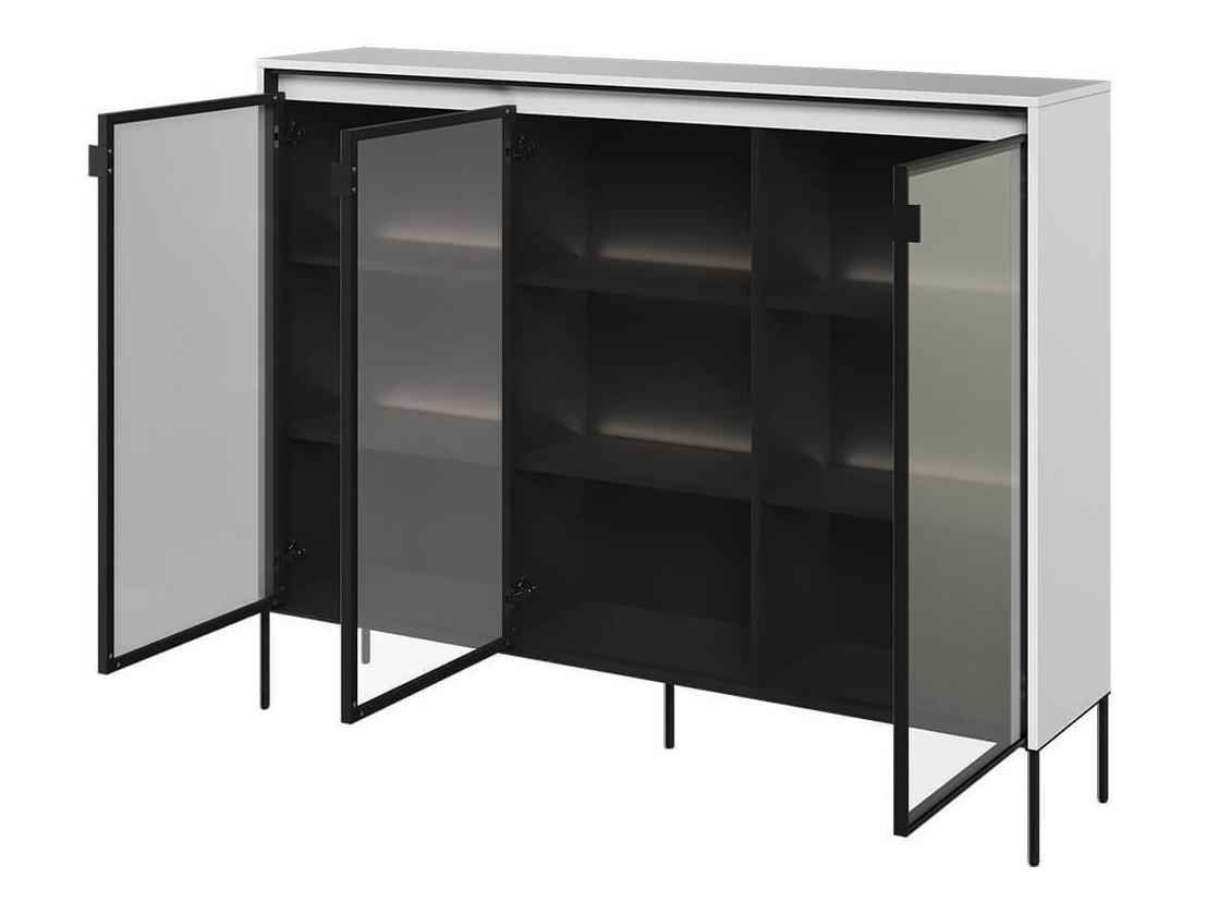 Skapis Fernolu 108 (Balts + Melns)