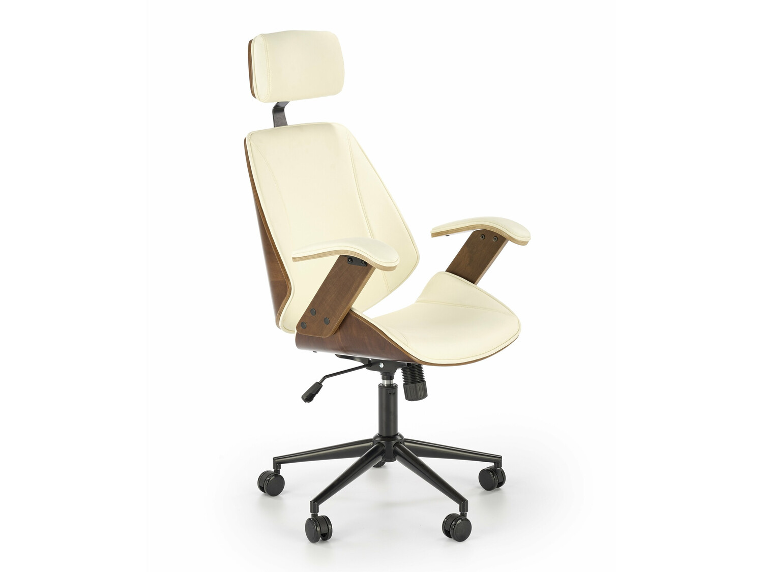 Biroja krēsls Houston 1490 (Krēms + Rieksts)