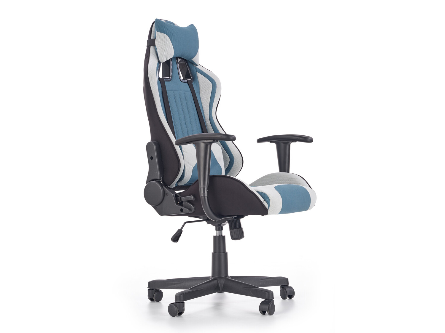 Spēļu krēsls Houston 1489 (Gaiši pelēks + Tirkīzs)