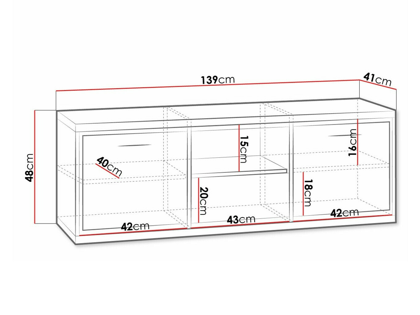 TV galds Etrmoni 112 (Gaišs koks)