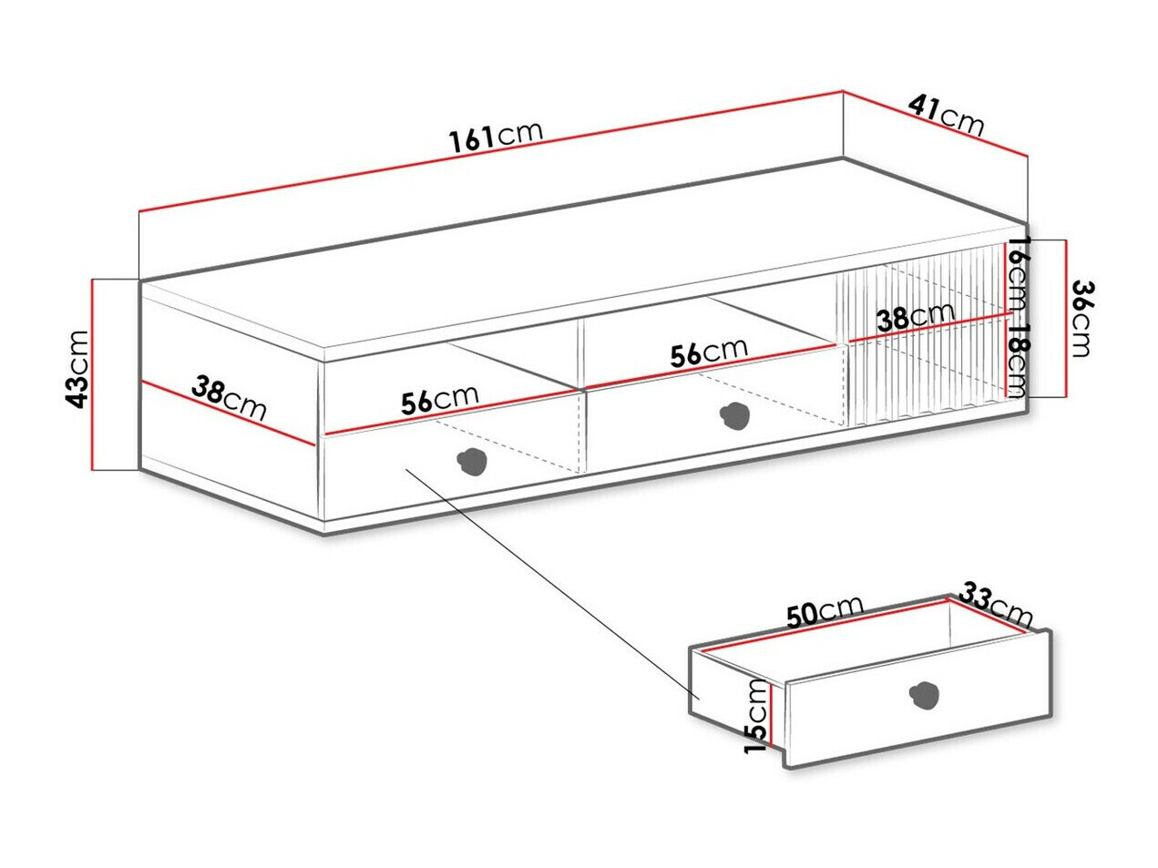 ТВ тумба Venmava 105