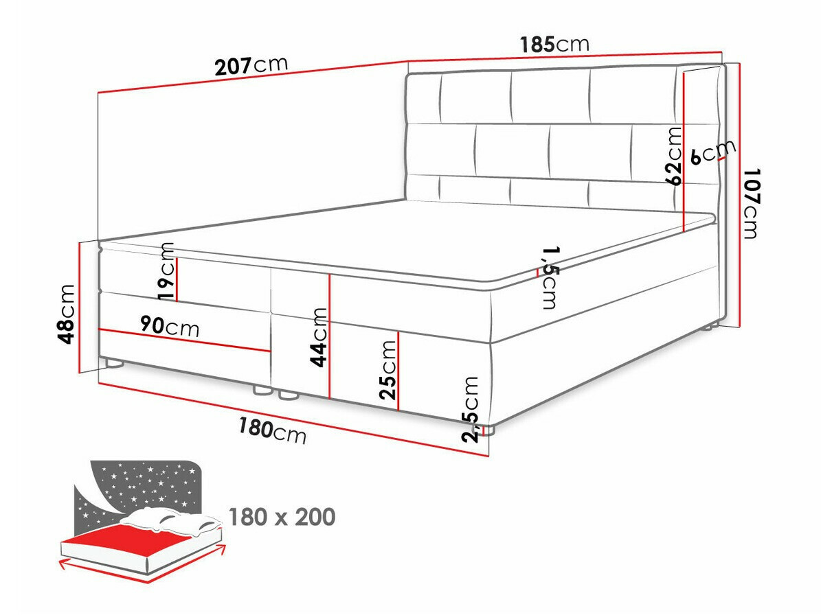 Kontinentālā gulta Memphis 103 (Itaka 10)