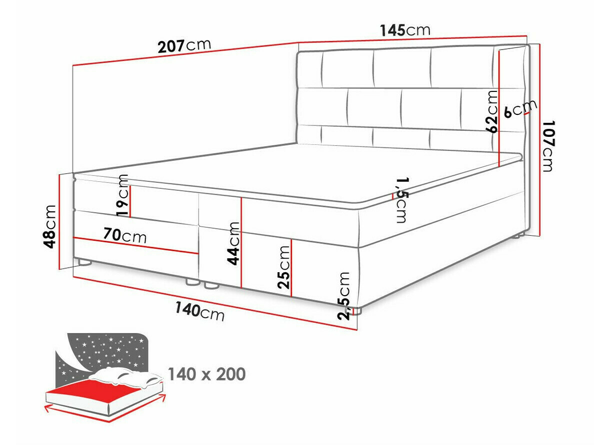 Kontinentālā gulta Memphis 103 (Itaka 11)