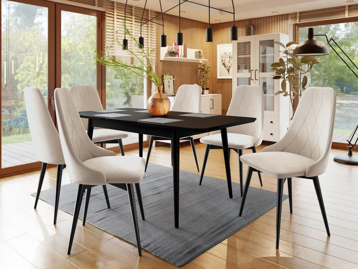 Krēsls Racine 112 (Melns + Magic Velvet 2250)