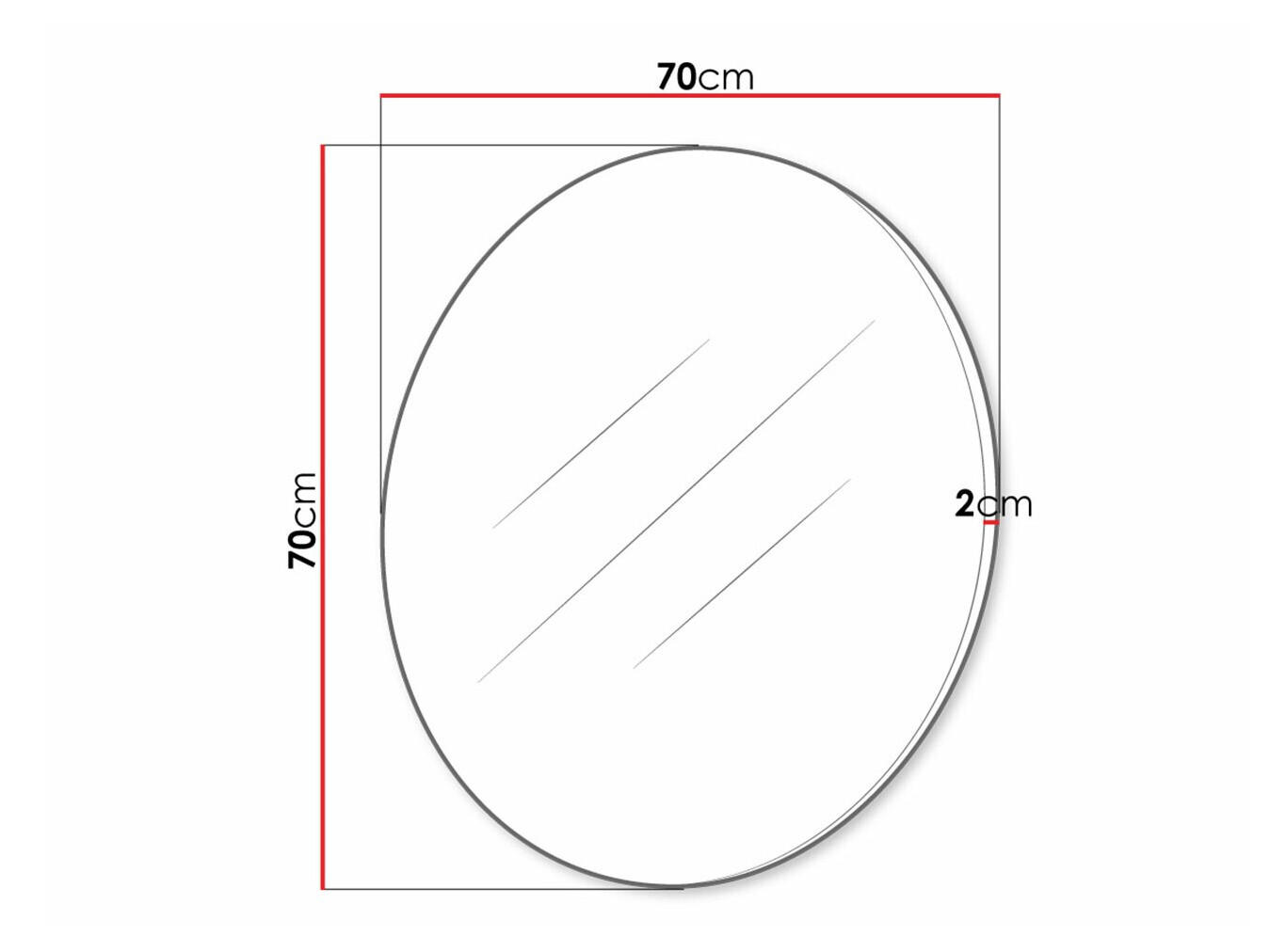 Spogulis Providence 187 (Melns + Glancēts melns)