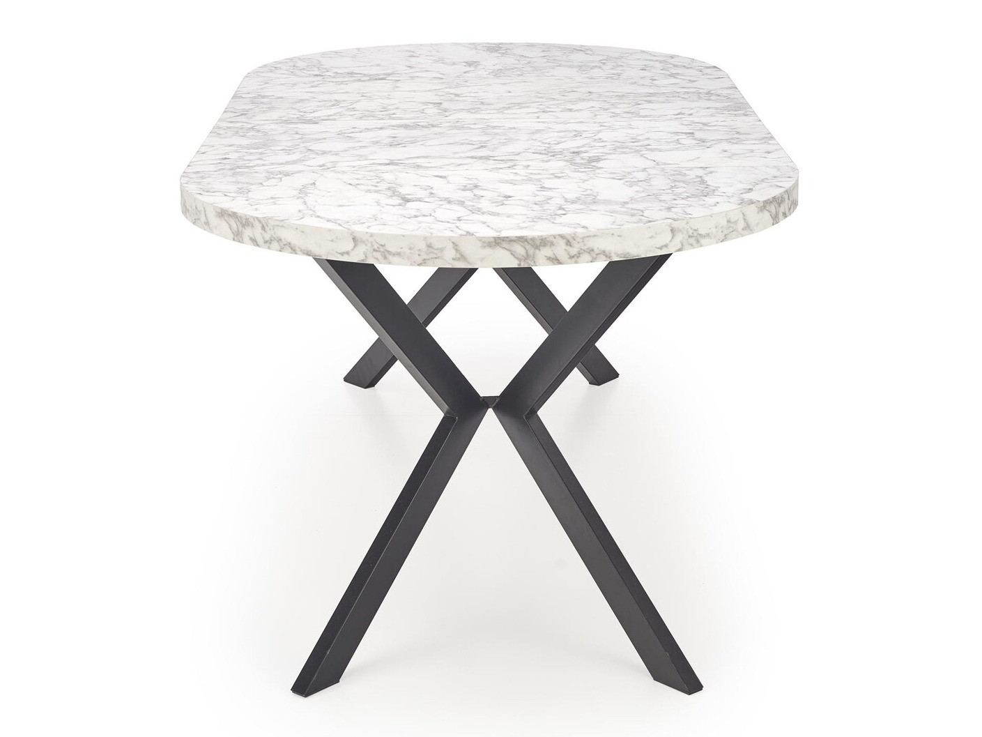 Galds Houston 1495 (Balts marmors + Melns)