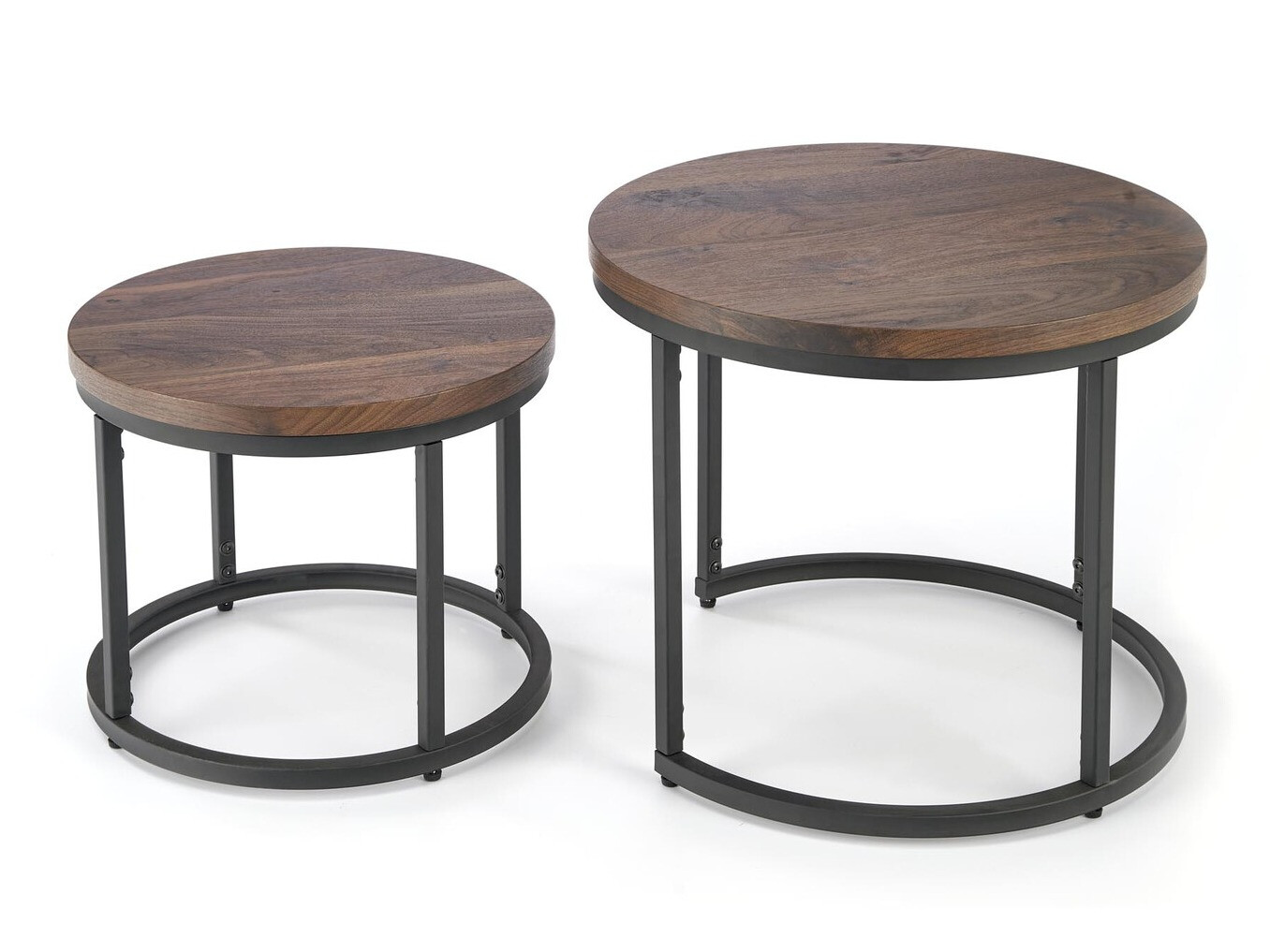 Комплект журнальных столиков Houston 951 (Орех + Чёрный)