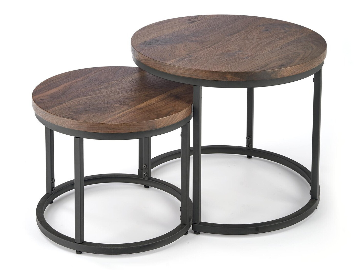 Комплект журнальных столиков Houston 951 (Орех + Чёрный)