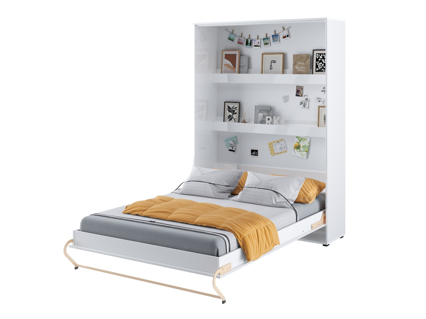 Plaukti Concept Pro Lenart (Balts + Glancēts balts)