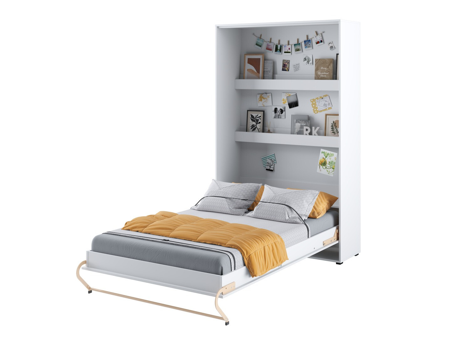 Plaukti Concept Pro Lenart (Balts + Glancēts balts)