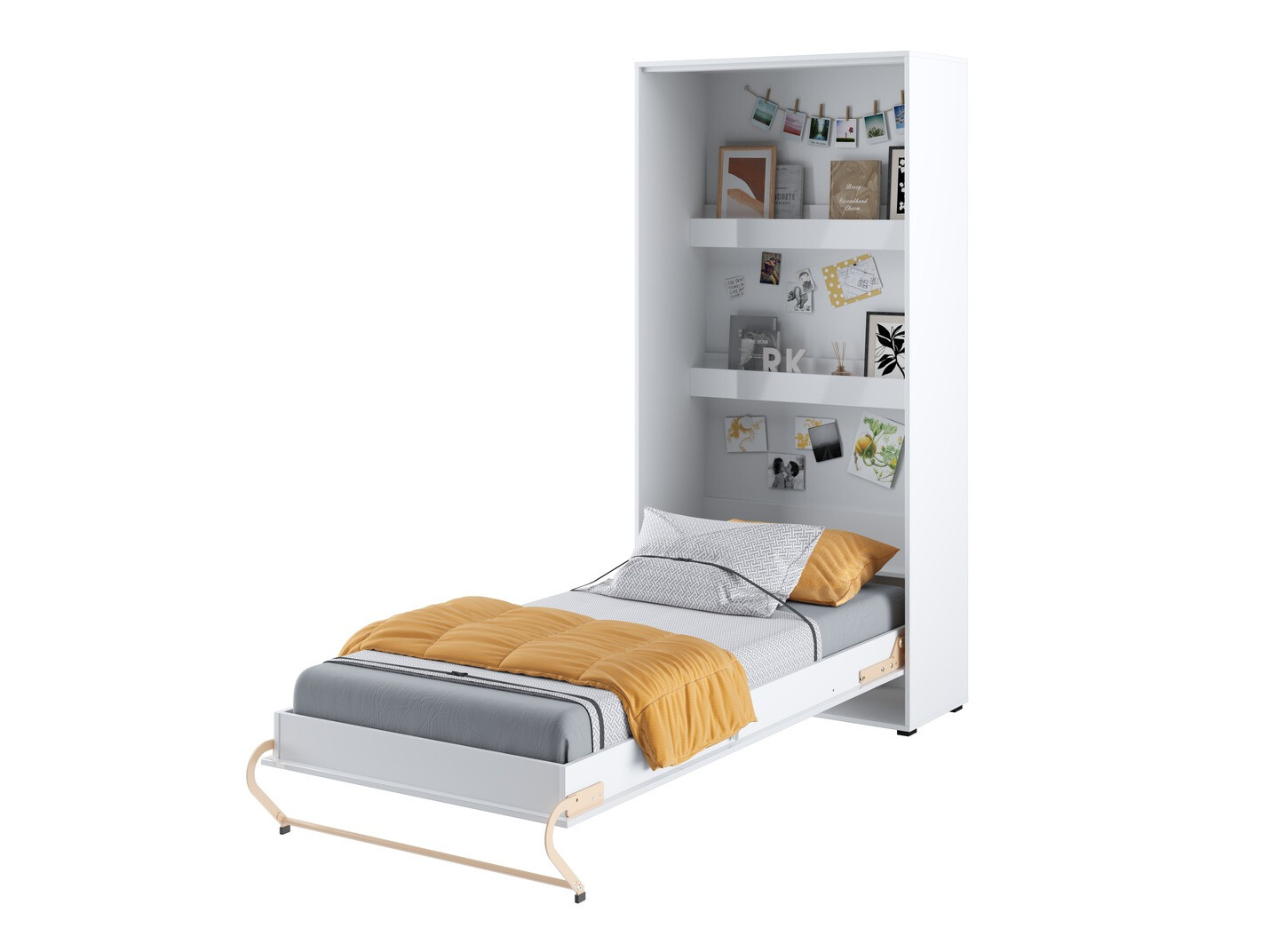 Plaukti Concept Pro Lenart (Balts + Glancēts balts)