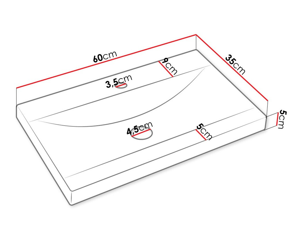 Vannas komplekts Comfivo Livciro 105 (Balts)