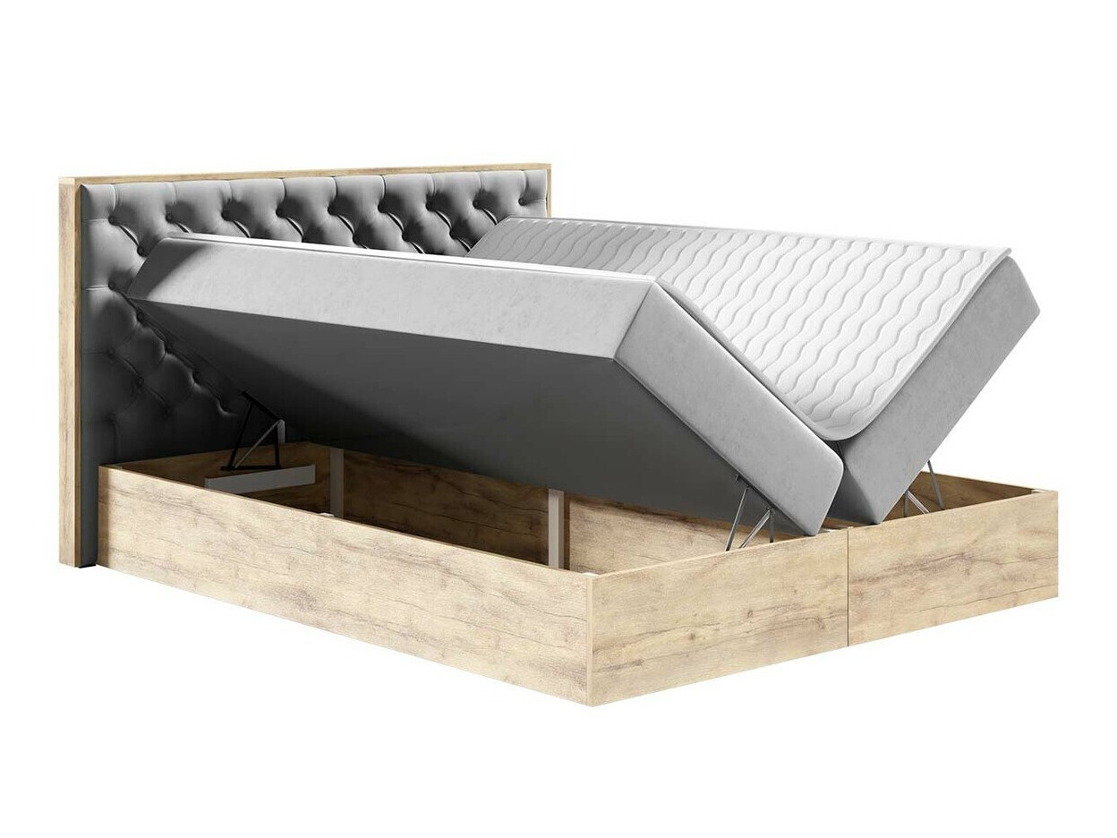 Континентальная кровать Baltimore 182 (Дуб вотан + Faro 5)