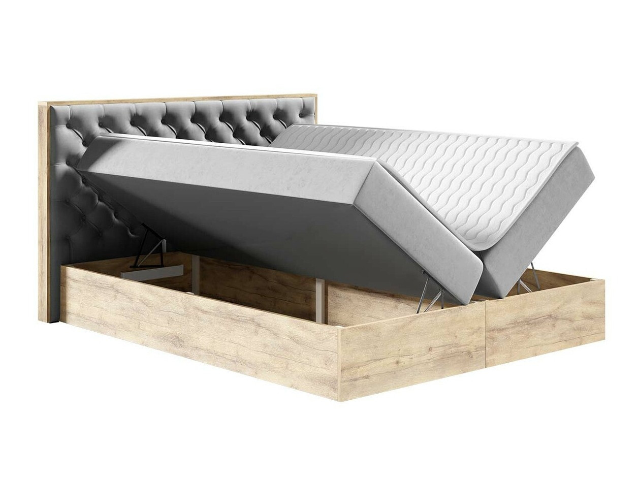 Континентальная кровать Baltimore 182 (Дуб вотан + Faro 5)