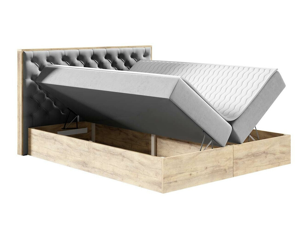 Континентальная кровать Baltimore 182 (Дуб вотан + Faro 7)