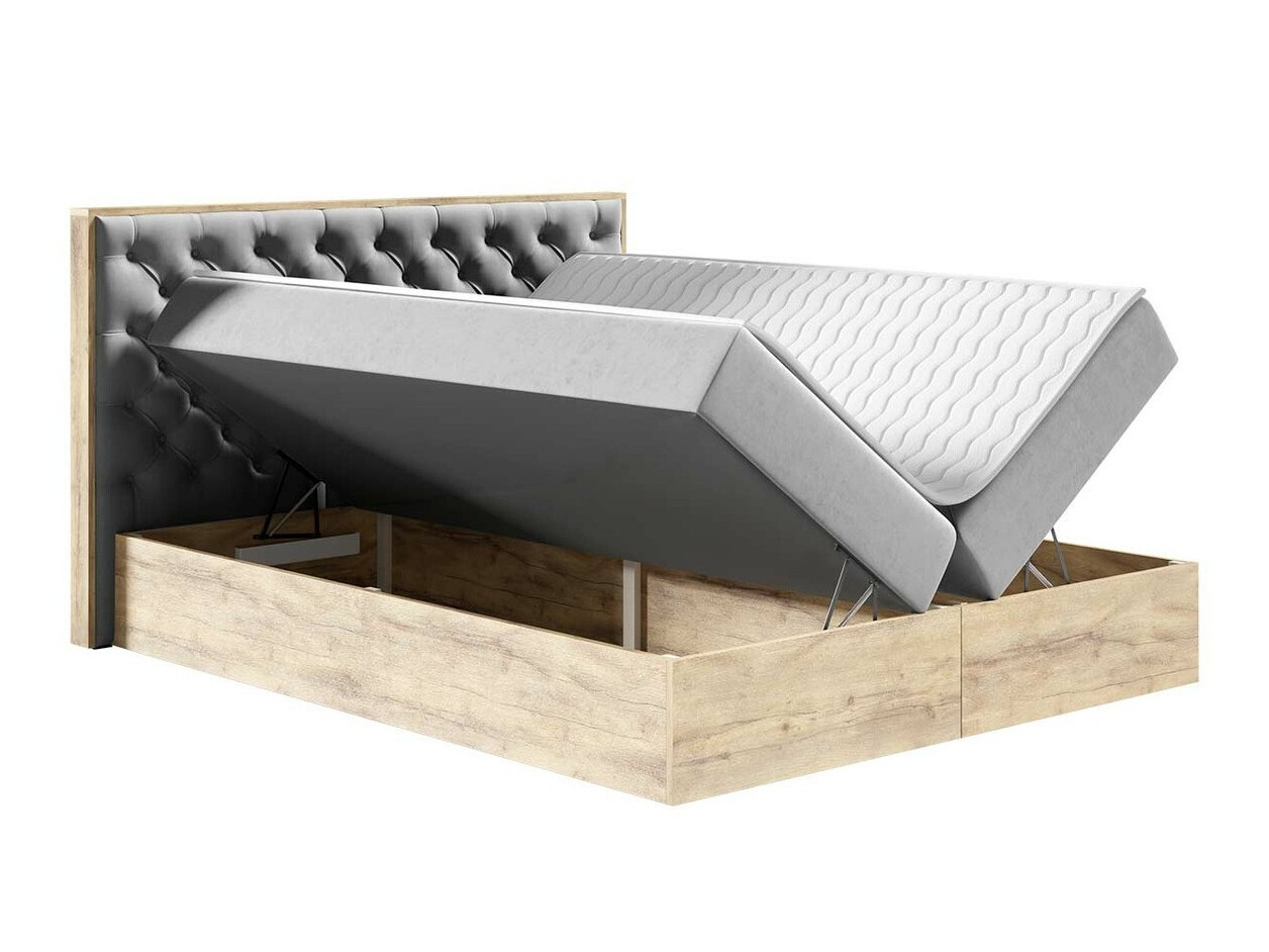 Континентальная кровать Baltimore 182 (Дуб вотан + Faro 7)