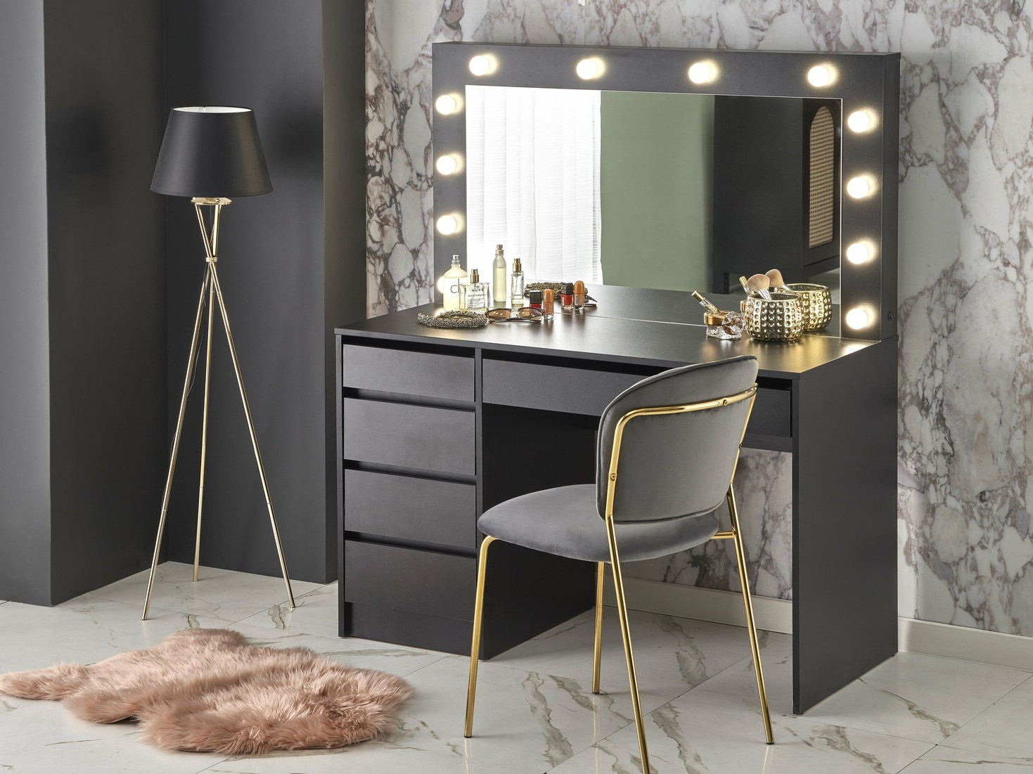 Grima galds Houston 1504 (Melns)