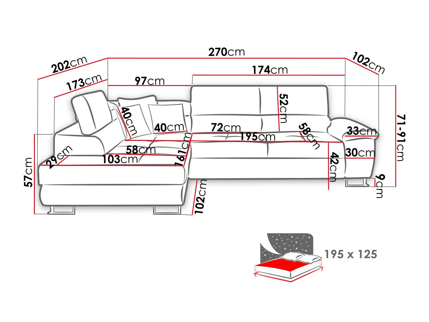 Stūra dīvāns Comfivo 139 (Poso 14)