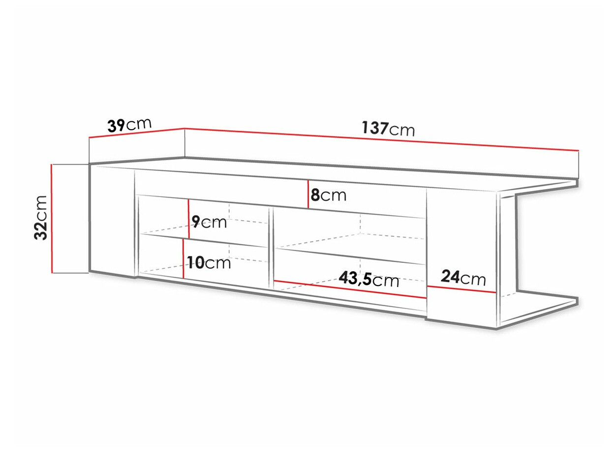 ТВ тумба Nashville 113 (Дуб вотан)
