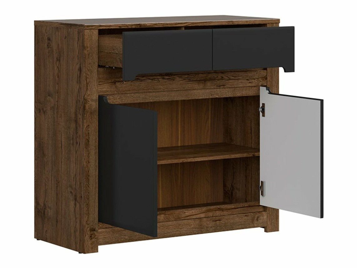 Kомод Ophevaru 100 (Матовый черный + April дуб)