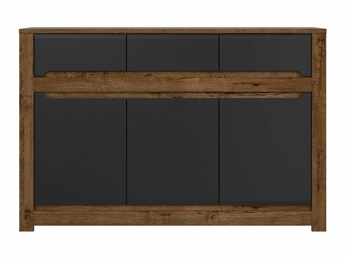 Kомод Ophevaru 101 (Матовый черный + April дуб)