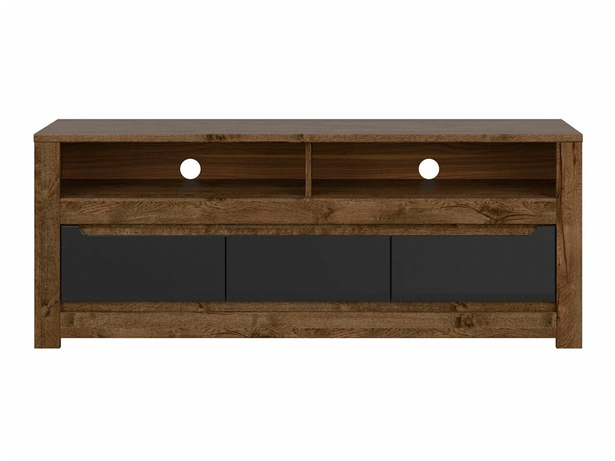 TV galds Ophevaru 108 (Matēts melns + April ozols)