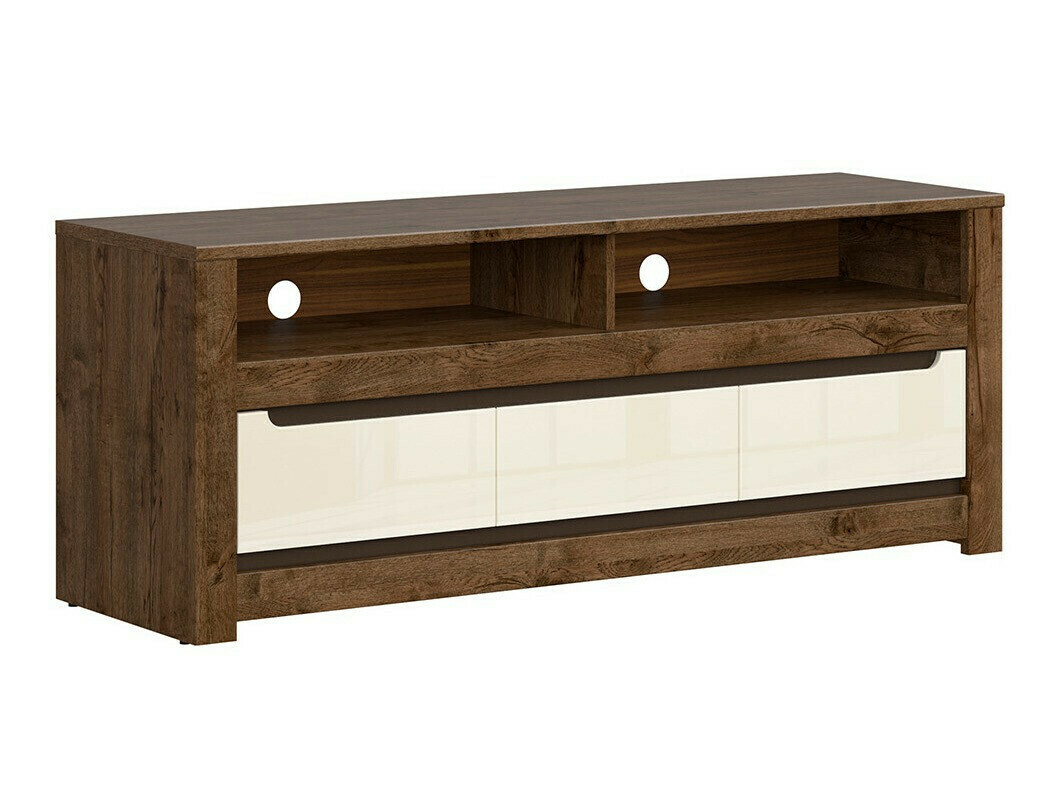 TV galds Ophevaru 108 (Spīdīgs krēms + April ozols)