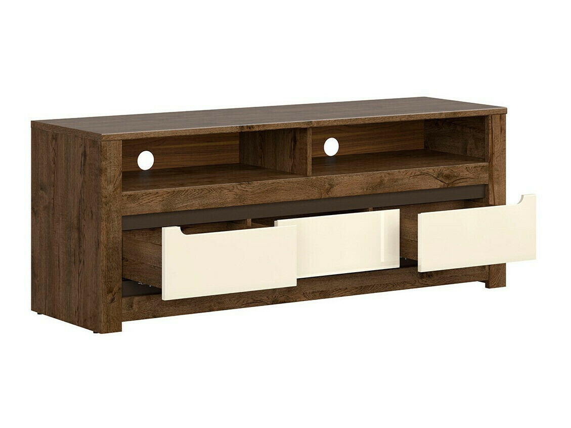 TV galds Ophevaru 108 (Spīdīgs krēms + April ozols)