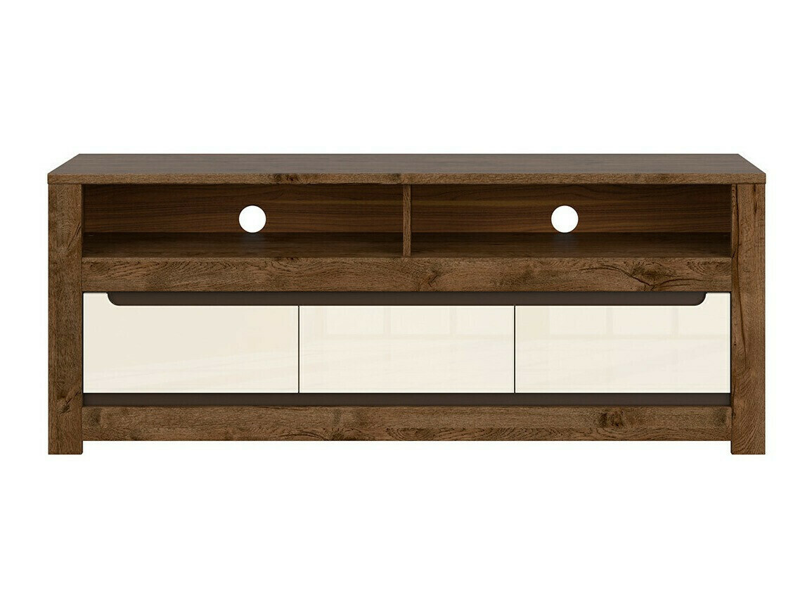 TV galds Ophevaru 108 (Spīdīgs krēms + April ozols)