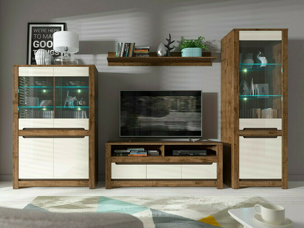 Plaukts Ophevaru 107 (Spīdīgs krēms + April ozols)