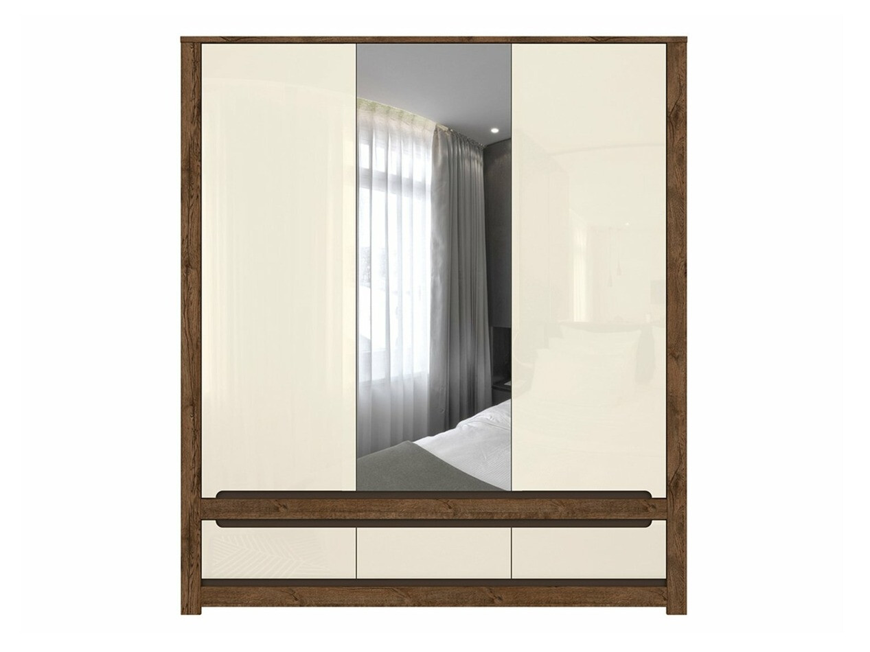 Skapis Ophevaru 114 (Spīdīgs krēms + April ozols)