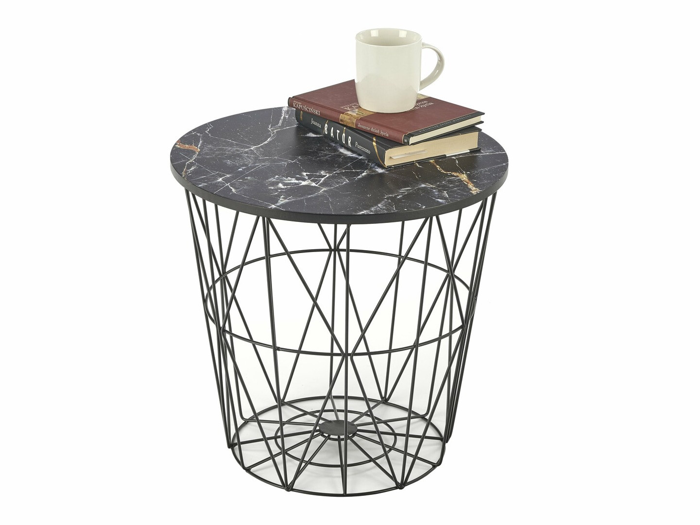 Журнальный столик Houston 1512 (Чёрный + Черный мрамор)