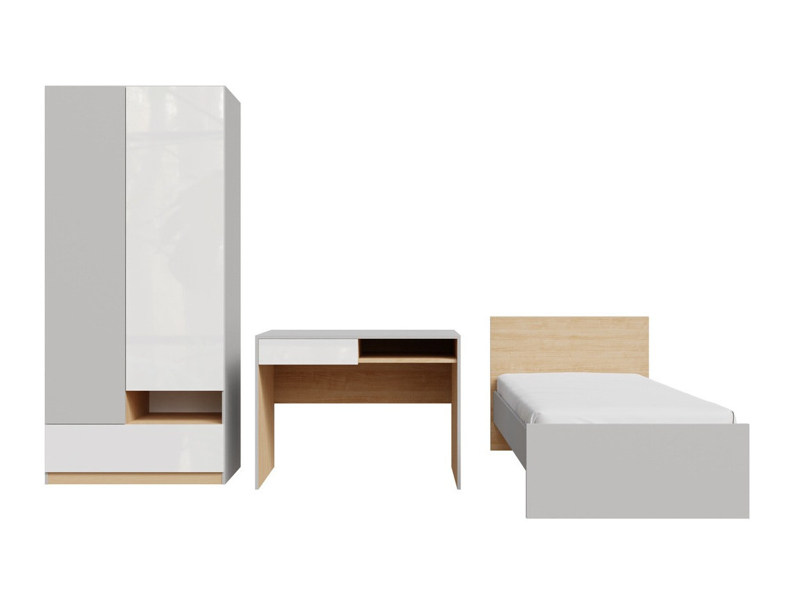 Мебельный гарнитур Nuevaru 118 (Глянцевый белый)