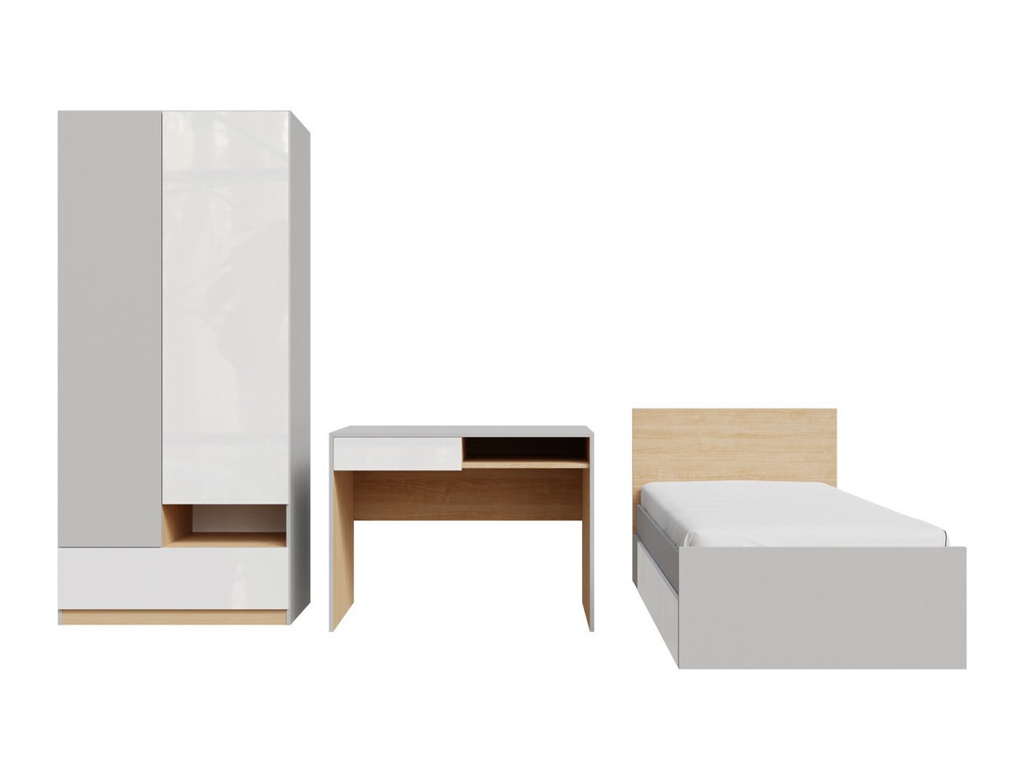 Мебельный гарнитур Nuevaru 118 (Глянцевый белый)