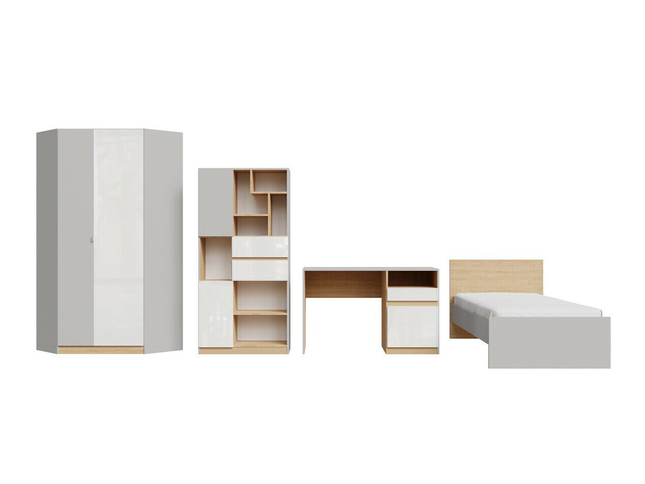 Мебельный гарнитур Nuevaru 120 (Глянцевый белый)