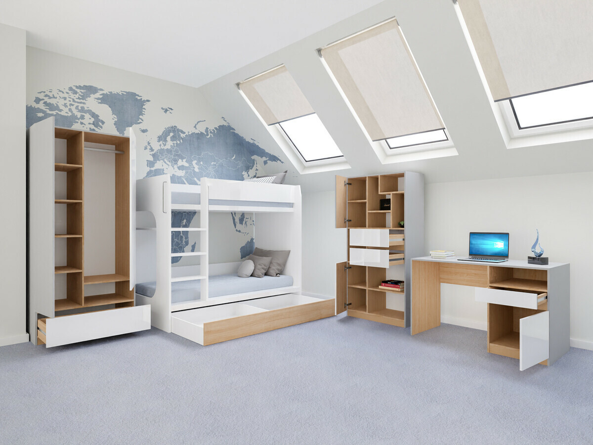 Набор для детской комнаты Nuevaru 119 (Глянцевый белый)