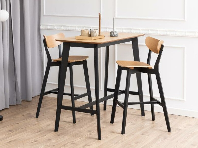 Bāra krēsls Norsica 736 (Melns + Gaišs koks)