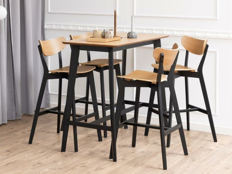 Bāra krēsls Norsica 736 (Melns + Gaišs koks)