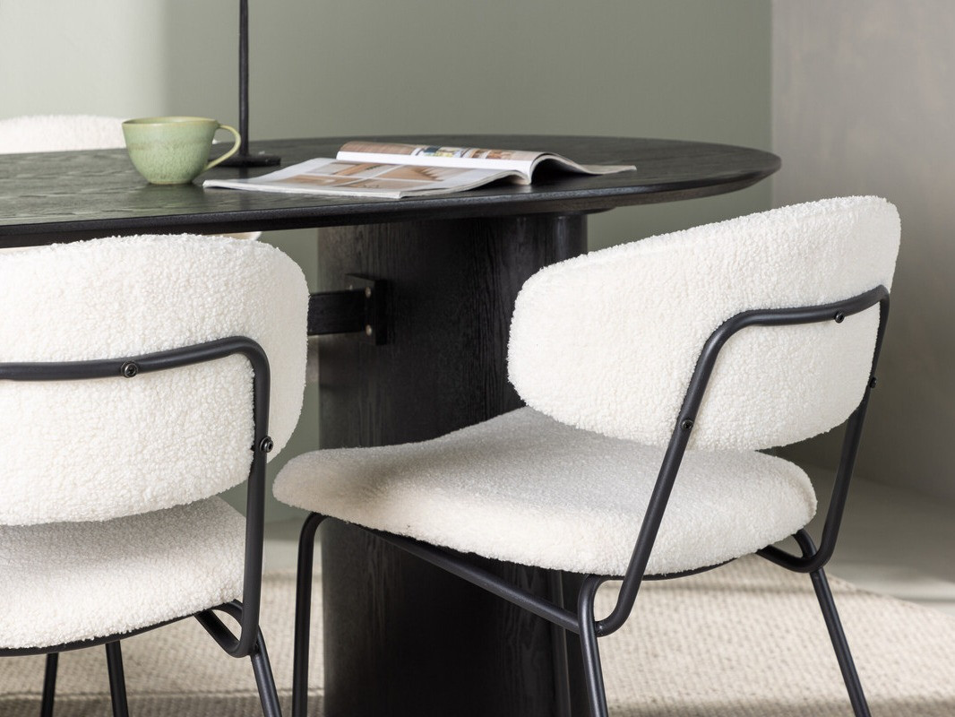 Ēdamistabas komplekts Dallas 4118 (Melns)