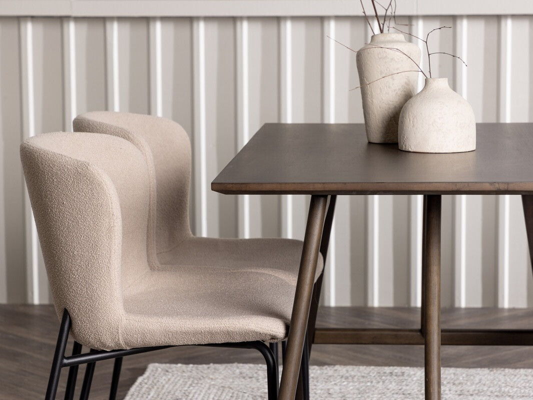 Обеденный гарнитур Dallas 4114 (Бежевый + Чёрный)