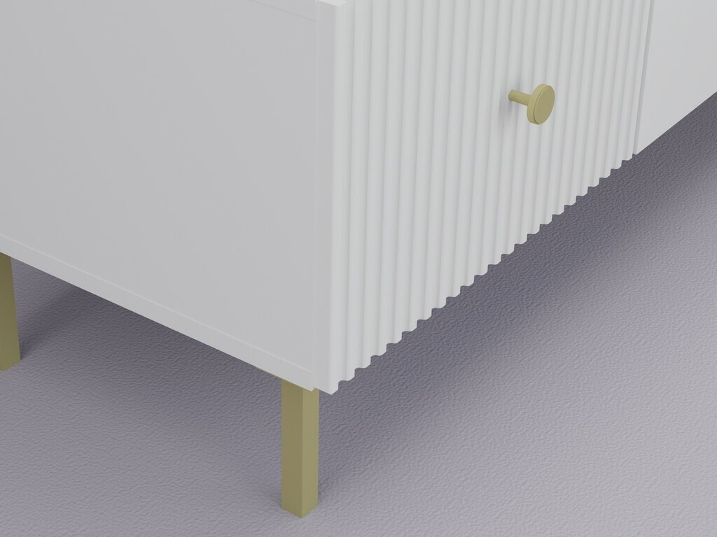 TV galds Etliva 105 (Balts + Zelta)