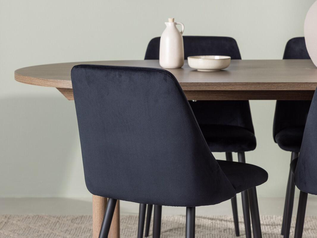 Ēdamistabas komplekts Dallas 4130 (Melns)