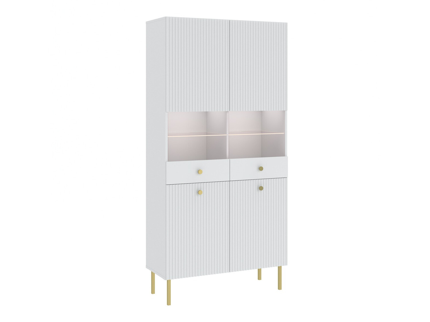 Plaukts Etliva 108 (Balts + Zelta)