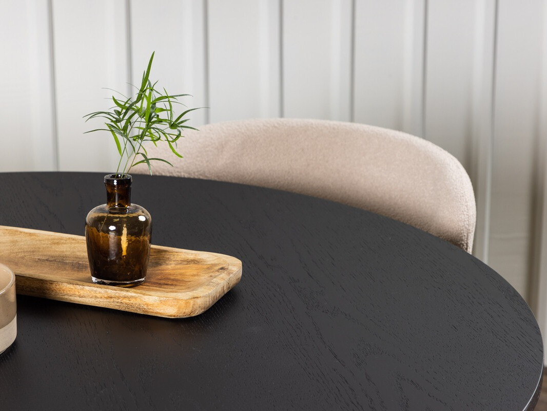 Ēdamistabas komplekts Dallas 4147 (Bēšs + Melns)