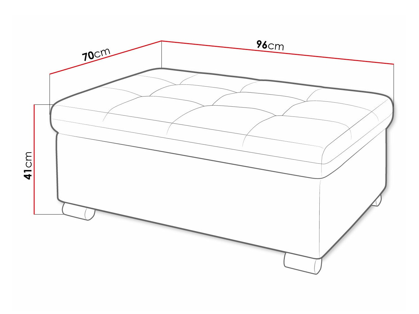 Мягкая скамья Comfivo 118 (Magic Velvet 2219)