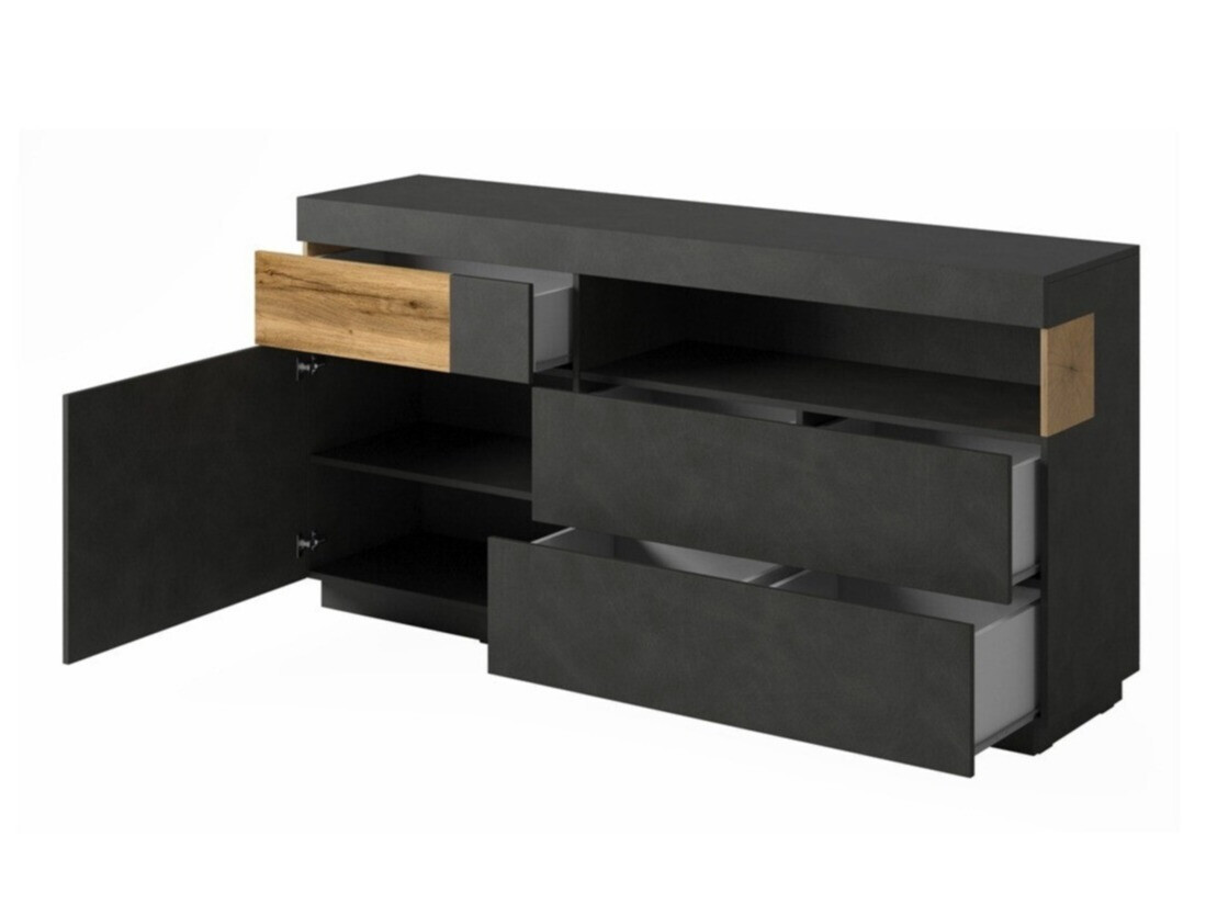 Kumode Livlore 107 (Matera pelēks + Votan ozols)