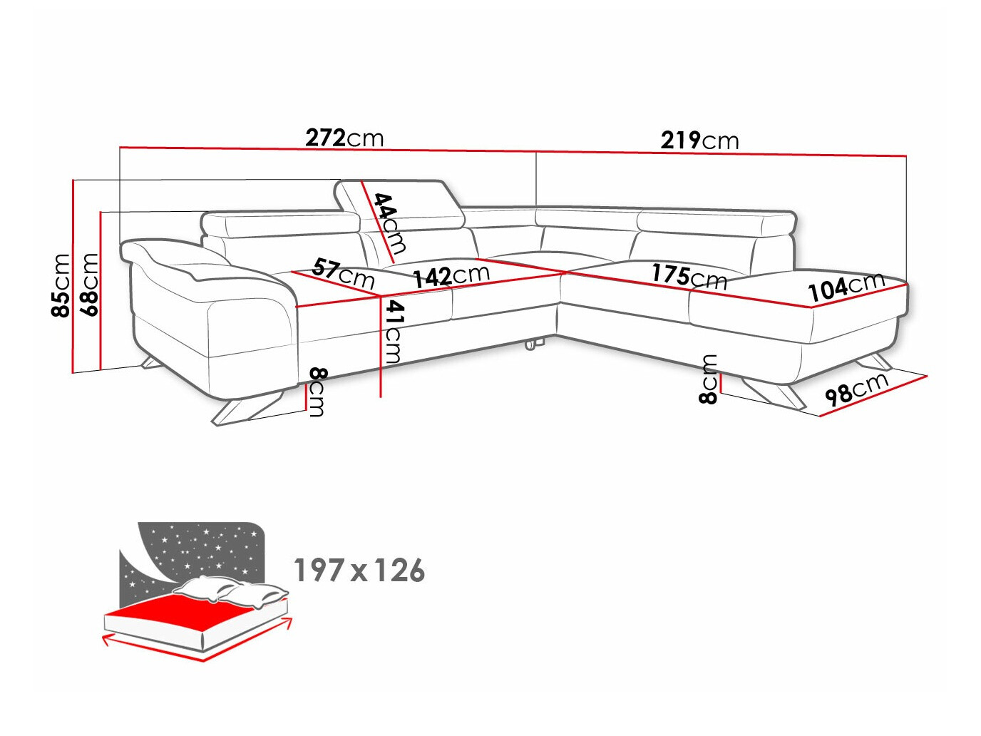 Stūra dīvāns Lincoln 102 (Inari 24)