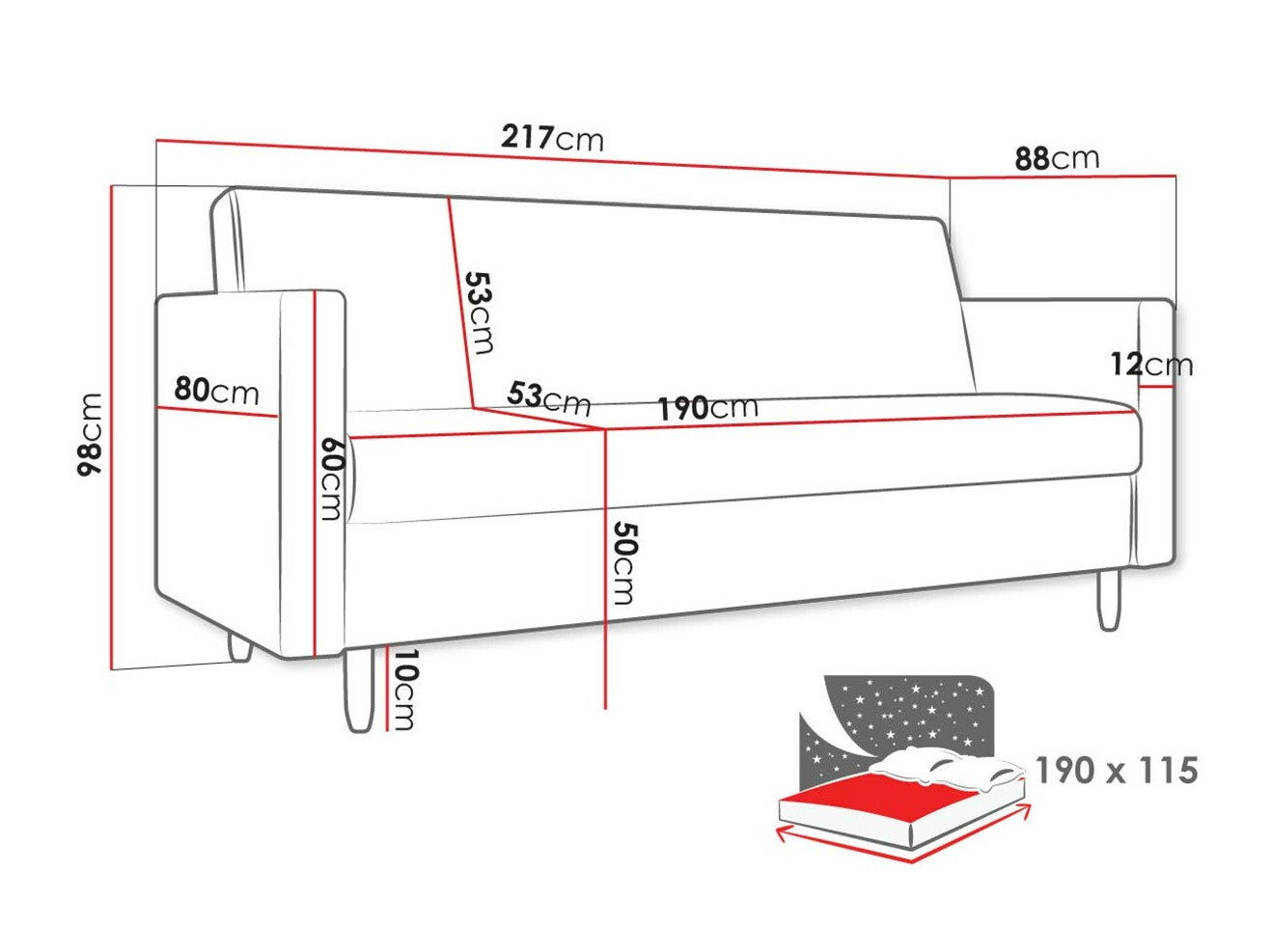 Диван-кровать Memphis 136 (Kronos 05)