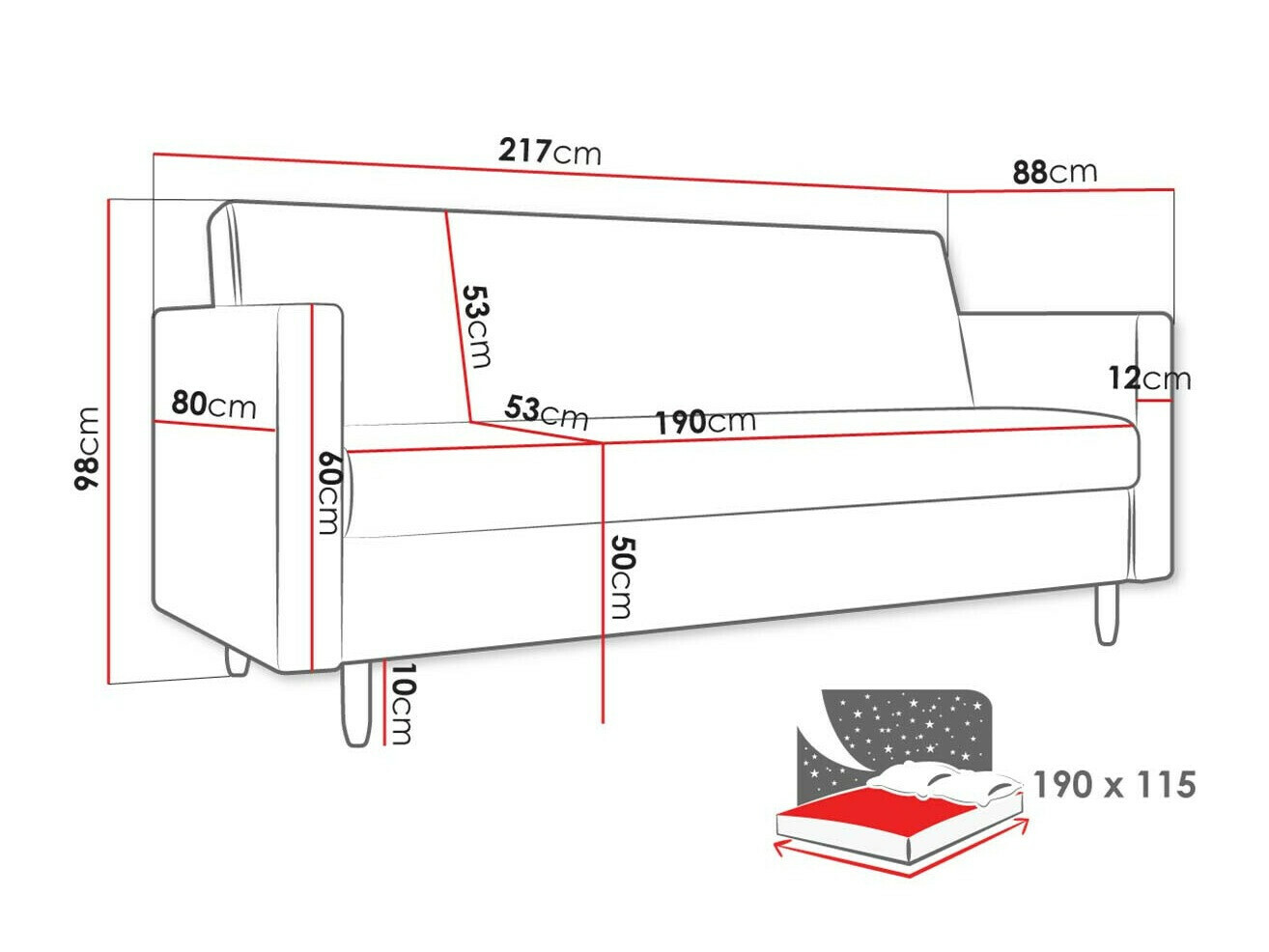 Диван-кровать Memphis 136 (Paros 05)